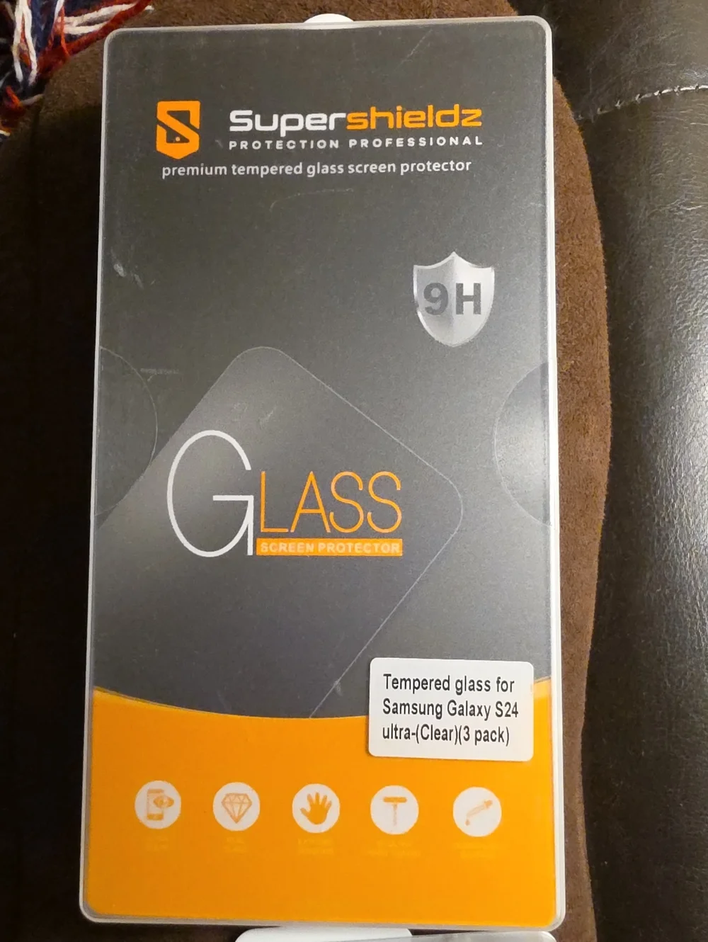 Tempered Glass Screen Protector for Samsung Galaxy S24 Ultra - Clear (3 Pack)